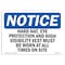 Signmission OSHA, Hard Hats Eye Protection & High Visibility, 10in X 7in Plastic, 10" W, 7" H, Landscap OS-NS-P-710-L-13302 - alternate 1